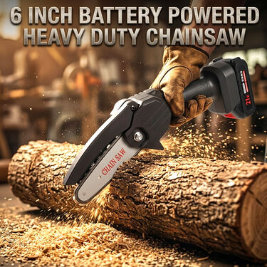 6 Inch Battery Powered Portable Chainsaw