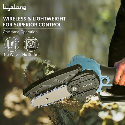 6 Inch Battery Powered Portable Chainsaw